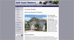 Desktop Screenshot of gulfcoastshutters.com